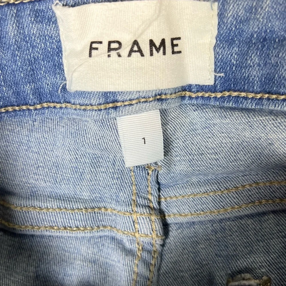Frame Denim Womens 25-29 Le One Crop Mini Boot Mid Rise Stretchy Bootcut Denim